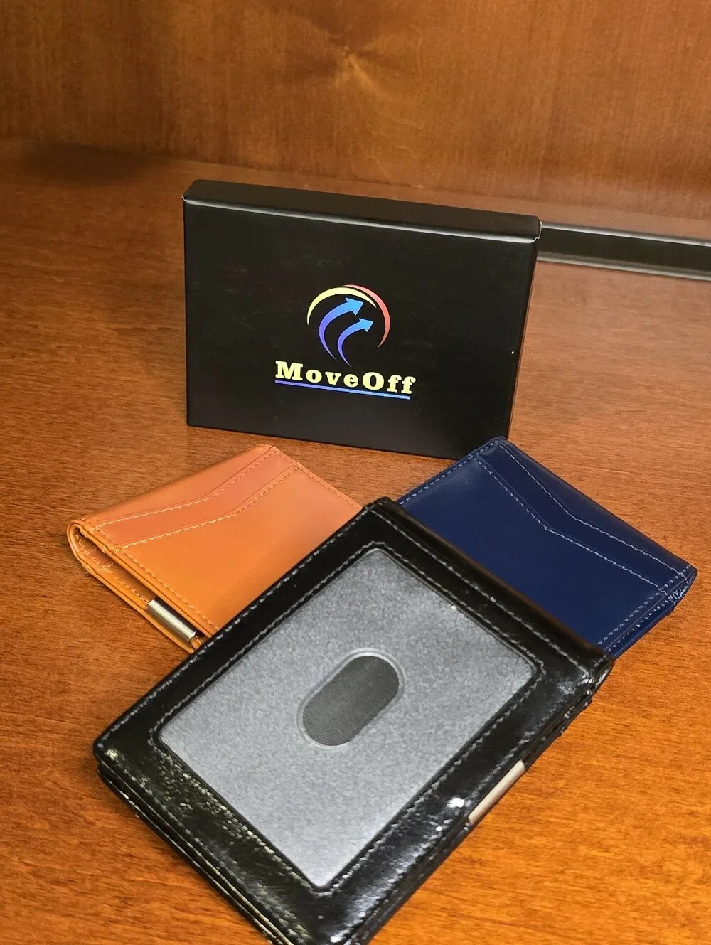 Block Genuine Leather Wallet | 11 Card Slots | Money Clip | Gift Box